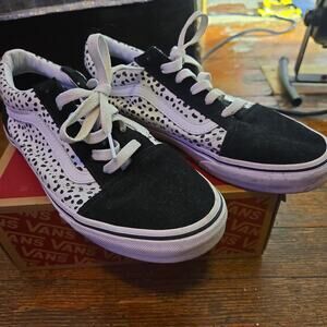 Vans Old Skool Daimatian Black/True White Comfy Women’s shoes size 7